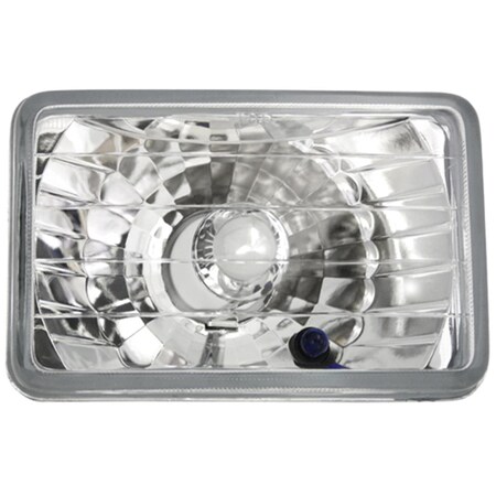Ipcw Conversion Headlight 4 X 6 In. Rectangular Diamond-Cut CWC-7012B